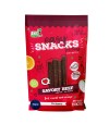 Bolsita roja de barritas de ternera para perros de la marca Easy Snacks