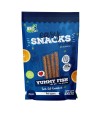 Bolsita de snacks de pescado de la marca fresh.