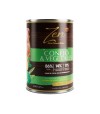 Lata de paté con trozos de conejo con vegetales para perros de la marca Zen.