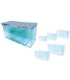 Acuario de cristal para peces.