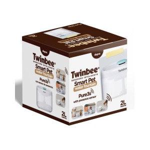 Envase del Bebedero fuente Twinbee inalámbrico smart fountain