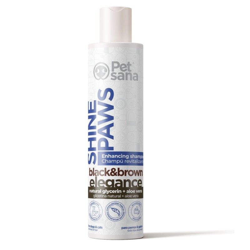 Shine Paws Black&Brown Shampoo 300ml (pelo negro) Pet Sana