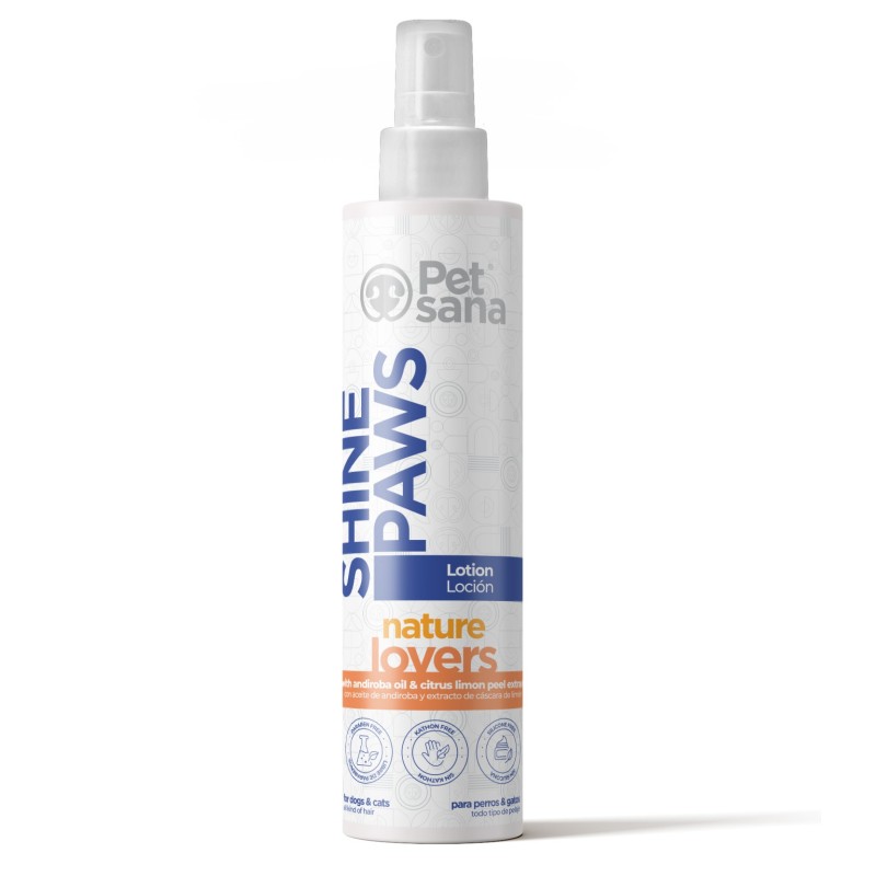 Shine Paws nature lovers Locion 300ml (loción repelente anti-insectos) Pet Sana