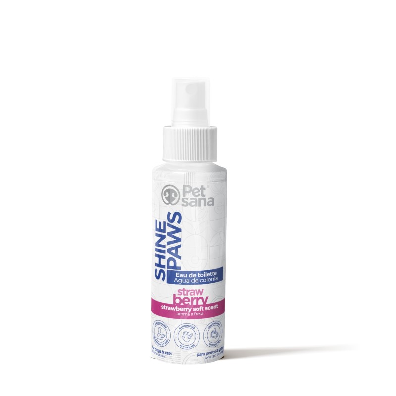Shine Paws colonia Strawberry (fresa) 100ml Pet Sana