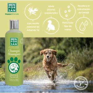Features and benefits of the Tea Tree Natural Anti-Itch Shampoo for Dogs 1L
