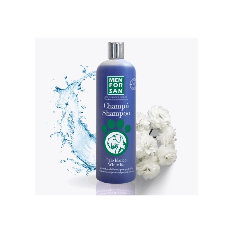 Champú intensificador para perros color blanco 1L
