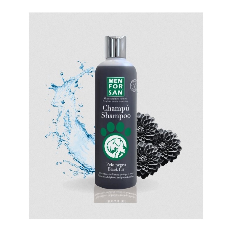 Black hair intensifying shampoo for dogs 1L
