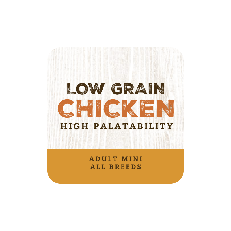 Image of a sticker of a Zen Low Grain Mini Adult 100g sample