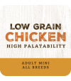 Image of a sticker of a Zen Low Grain Mini Adult 100g sample