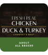Image of a 200g sample sticker of Zen Country's Best Adult Chicken, Duck and Turkey