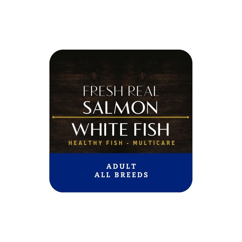 Muestra de 200 gr de en Healthy Fish Salmon and White fish.