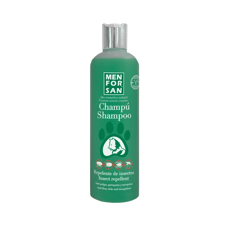 Bote verde de champú Repel Con Citronela Gatos 300ml