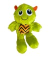 Imagen de un peluche para perro con forma de monstruo de color verde Fluor