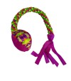 Peluche multicolor para perro con forma de serpiente