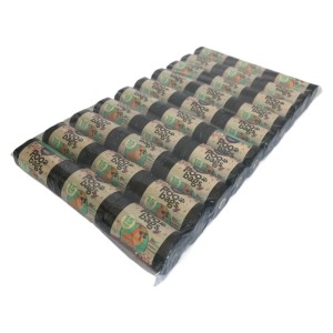 30 rollos de color negro con bolsa para recogida de excrementos para perros.
