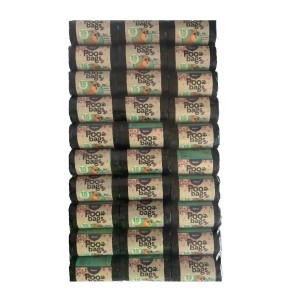 30 rollos de color negro con bolsa para recogida de excrementos para perros.