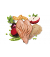 Listado de ingredientes de Fresh mediterranean blend Adult Mini 3kg_ Pollo, manzana, guisantes, remolacha.