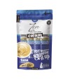 Imagen de un paquete de color azul y blanco con cuatro unidades de Zen cream para gato.