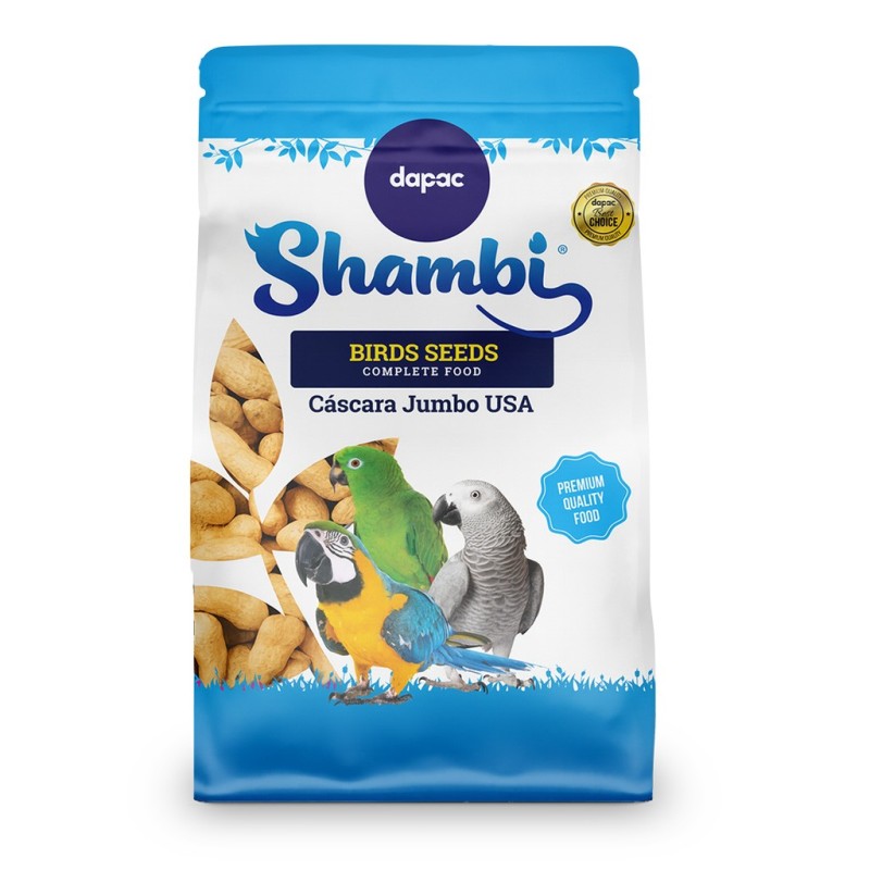 Envase de semillas para aves de cascara Jumbo de 400gr.
