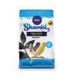 Envase de 1 kg de semillas para ave elaborado con negrillo.