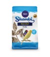 Envase de 600gr de shambi, semillas para aves. Elaborado con perilla.