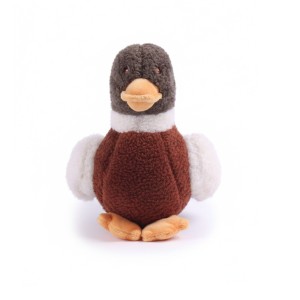 Imagen lateral de Peluche con forma de pato para perro,