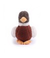 Imagen lateral de Peluche con forma de pato para perro,