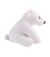 Lateral de peluche con forma de oso polar para perro.