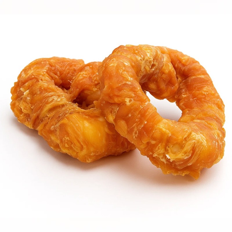 Corazones de pollo para perro de 10cm.