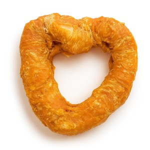 Corazón grandes de pollo para perro.