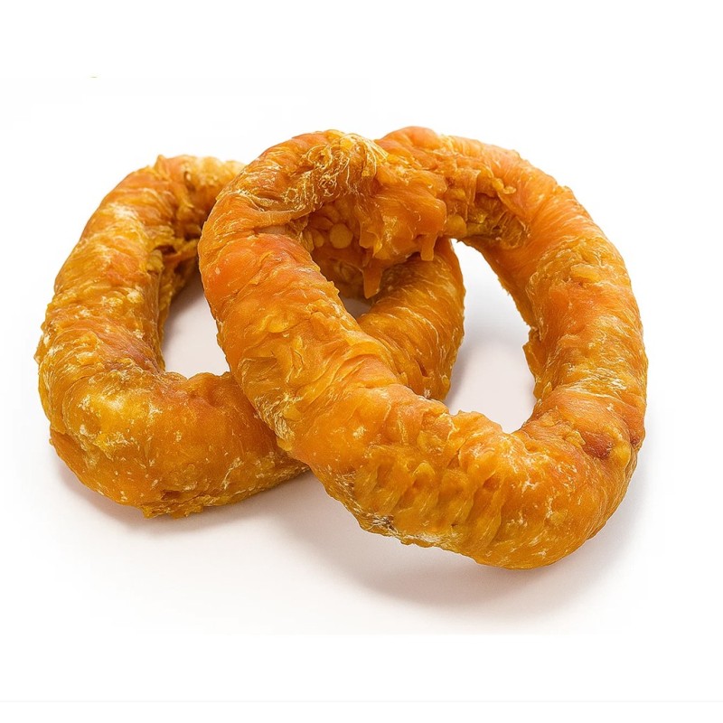 Corazones grandes de pollo para perro.