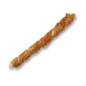 Snack rollito de pollo para perro recubierto de res 28cm.