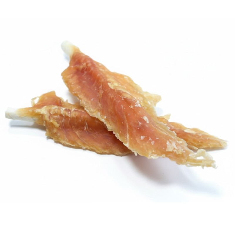 Snack brochetas de pollo para perro