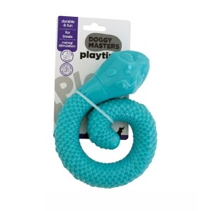 Juguete con forma de serpiente dispensadora de snacks, premios o croquetas para perro
