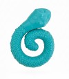 Serpiente rellenable de snacks o premios para perro.