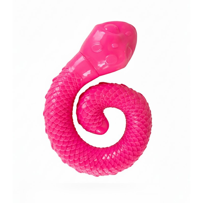 Serpiente enrollada dispensadora de snacks para perro.