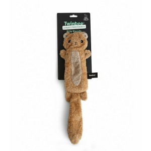 Peluche para perro con forma de comadreja.