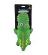Peluche resistente para perro con forma de cocodrilo.