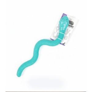 Serpiente dispensadora para perro de color azul