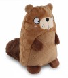 Peluche resistente para perro con forma de castor.