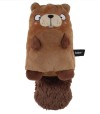 Peluche resistente para perro con forma de castor.