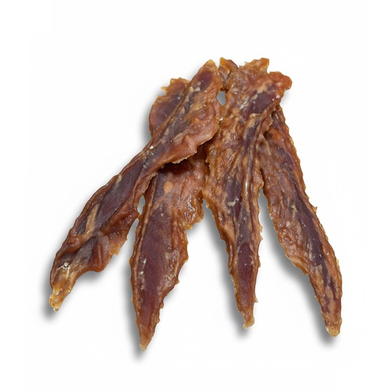 Snack pechuga de pato para perro.