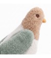 Textura suave de peluche con forma de paloma para perro.
