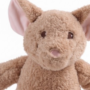 Textura de peluche con forma de ratón para perro.