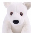 Textura de peluche con forma de oso polar.