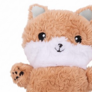 Textura de peluche con cuerda interior con forma de castor para perro.