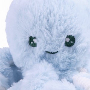 Textura de peluche suave con forma de pulpo para perro.