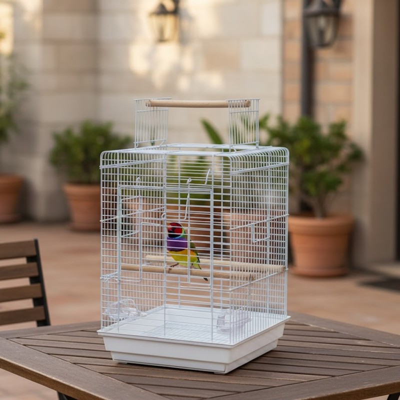 Jaula para pájaros.