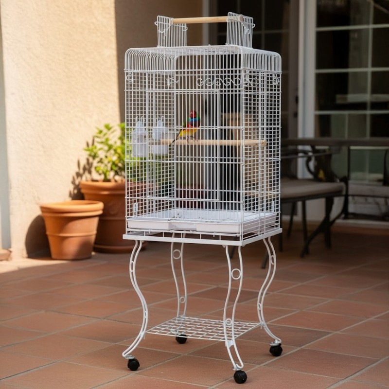 Jaula torre para pájaros