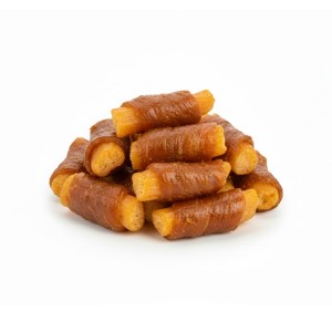 tiras de pollo con patatas para perro